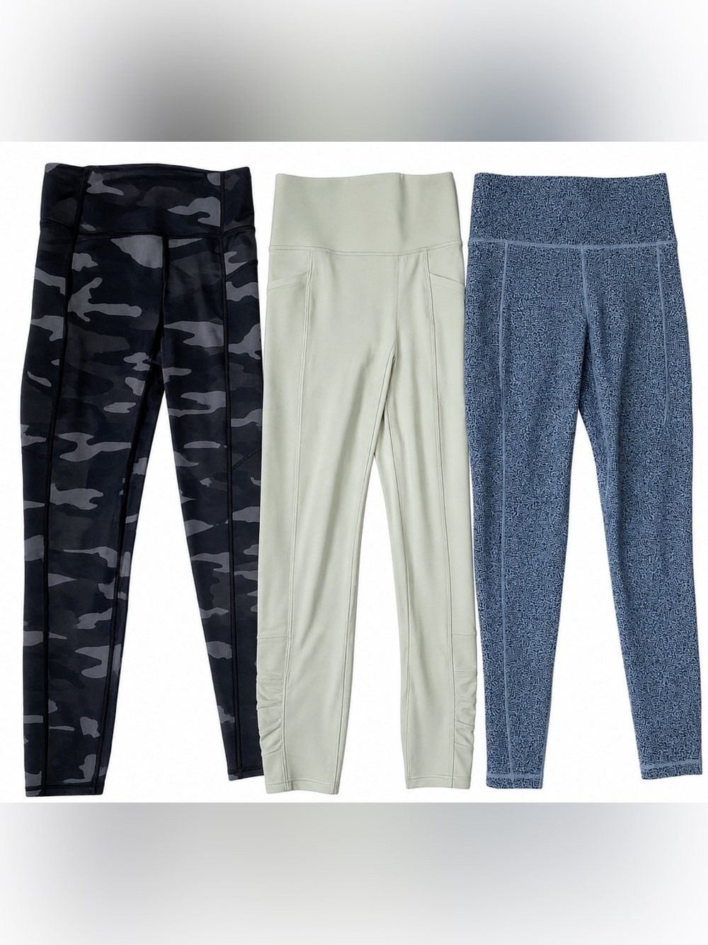 Athleta XS Leggings Bundle of 3 | Salutation Stash Pocket Tights